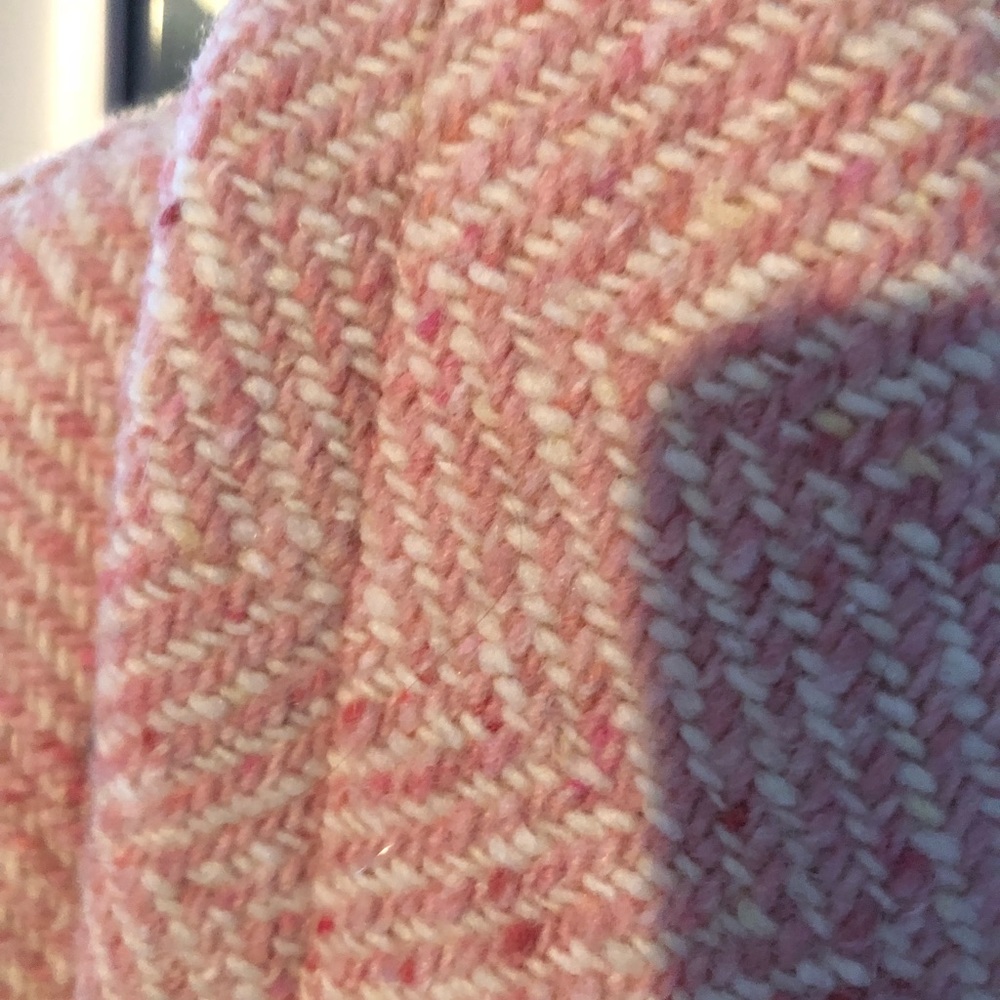 Pink tweed coat